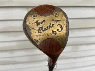 Para diestros Louisville Golf Tour clásico caqui 5 madera con varilla flexible R de acero Foto 1 de 4