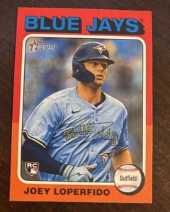 2024 Topps Heritage High Number Short Print RC #709 Joey Loperfido, Toronto - Picture 1 of 2