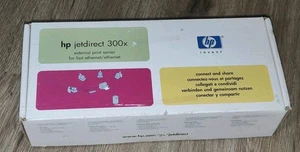 HP JETDIRECT 300X J3263A EXTERNER DRUCKSERVER 10/100 MBPS RJ45 ETHERNET NEU OVP - Bild 1 von 11