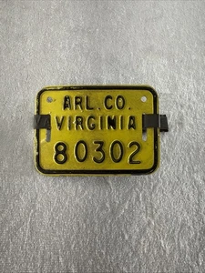 Arlington County Virginia Fahrrad Nummernschild - Bild 1 von 8