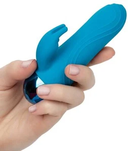 Vibratore rabbit vaginale mini dildo doppio stimolatore clitoride fallo vibrante - Imagen 1 de 9