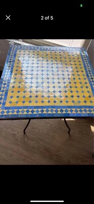 vintage mosaic tile table - Image 1 of 3