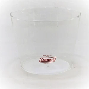 NOS US Coleman 5107 Globe Small Tapered Clear Red Pyrex -- Check Dimensions-- - Picture 1 of 2