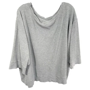 Cacique Plus Size 26W 28W Sleep Top Gray Pullover Oversized Lounge Pajama 727 - Picture 1 of 9