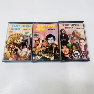 Top Hits 1980 Cassette Tape Volume 1 2 & 3 Stereo Vtg GPL 211 212 213 Set Lot 3 - Picture 1 of 2