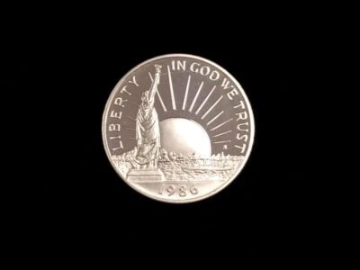 1986 Liberty Commemorative Proof Clad Half Dollar 10410 - Image 1 of 2
