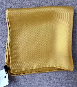 BLOOMINGDALES mens store yellow gold pocket square - Picture 1 of 3