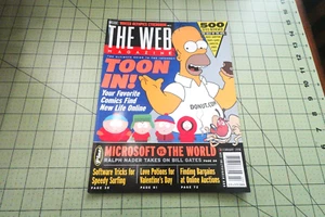 The Web Magazine Feb 1998 Toon In - The Simpsons Homer Simpson - Picture 1 of 2