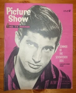 PICTURE SHOW 7TH MAY 1960 GEORGE HAMILTON FRONT COVER - Bild 1 von 9