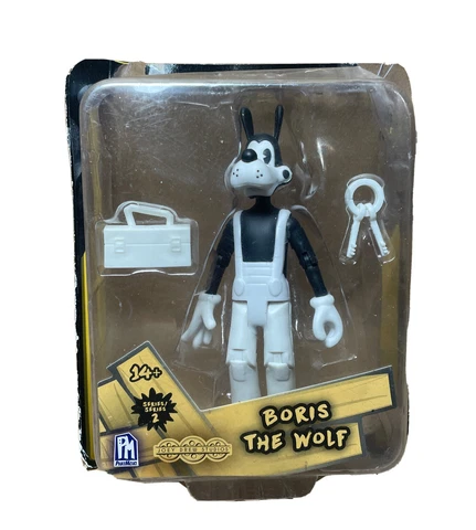 Phatmojo Bendy and The Ink Machine Boris 5in Action Figure, new Distressed Box Cover