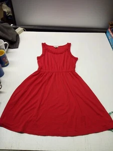 Loft Short Sleeveless dress Red Dress Medium  - Picture 1 of 4