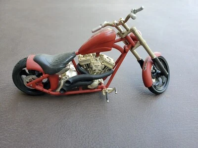 Jesse James West coast choppers 1/18 El Diablo Rigid primer red 2003 Funline - Image 1 of 4