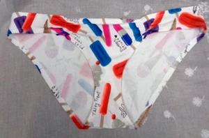 Vtg Women's PINK VICTORIA'S SECRET Panties CHEEKSTERS Ice Cream CHEEKY Bikini L - Picture 1 of 5