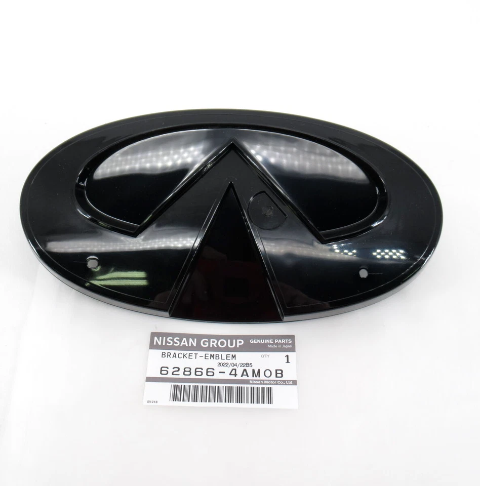 Original OEM Nissan Infiniti 62866-4AM0B emblema base 2015-2017 Q70 y Q70L Foto 1 de 4