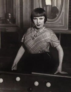 1932/76 Vintage BRASSAI Prostitute Playing Billiards Pool Game Duotone Photo Art - Picture 1 of 1