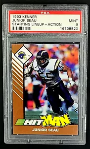 1993 Kenner Starting Lineup Junior Seau Action SLU HOF PSA 9 Mint *Only 4 Higher - Picture 1 of 13