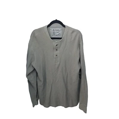 Old Navy Mens Sz XL Gray Solid Long Sleeve Shirt - Image 1 of 4