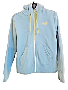 The North Face Hoodie Jacket Women's Medium Light Blue Full Zip Up w/ Pockets - Picture 1 of 8