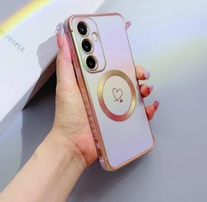 Samsung S22 Ultra Iridescent Phone Case With Magnetic Phone Ring Holder - Photo 1 sur 15