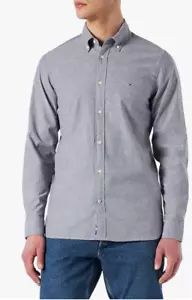 NEW W TAGS Tommy Hilfiger Men's 1985 Flex Stretch Regular Fit Oxford Shirt - Picture 1 of 4