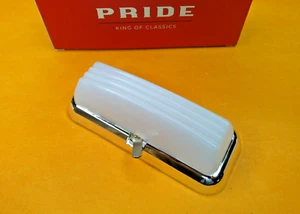 AUSTIN MORRIS MINI Mk2 COURTESY INTERIOR ROOF LAMP WITH PLASTIC CHROME TRIM - Picture 1 of 4