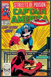 Captain America 375 NM+ 9.6 Marvel 1990 - Picture 1 of 3