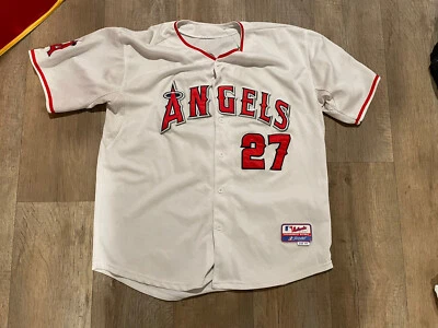 Mike Trout Size 48 Los Angeles Angels Jersey Majestic - Image 1 of 4