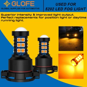 GLOFE 5202 H16 30000K LED Fog Light Driving Bulb High Power Amber Yellow 30SMD - Picture 1 of 7