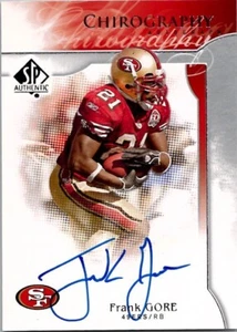 2009 SP Authentic FRANK GORE San Francisco 49ers AUTO Chirography - Picture 1 of 2