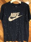 Nike Just Do It Swoosh Logo Spellout All over Graphic Tshirt Mens Sz L