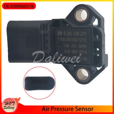 038906051K NUEVO Sensor de presión colector para Audi RS7 S6 S7 S8 4,0 L 6,0 L Bentley Foto 1 de 4