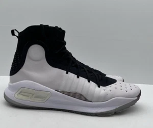 DS UNDER ARMOUR CURRY 4 BLACK WHITE 2017 MEN’S SIZE 11.5 1298306-007 - Picture 1 of 17