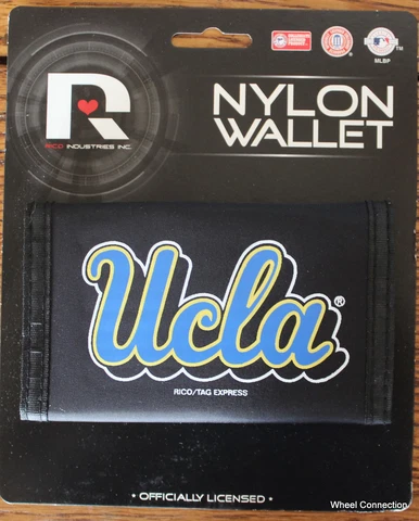 University California LA Bruins Nylon Wallet Lic College Tri Fold UCLA Cover