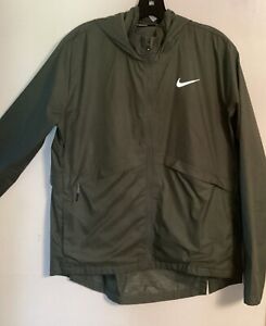 Women's Nike Light Nylon Spring Running Jacket Size L Hooded