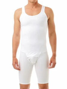 Men's Compression Bodysuit Shaper Girdle for Gynecomastia Belly Fat/Thighs USA - Picture 1 of 4