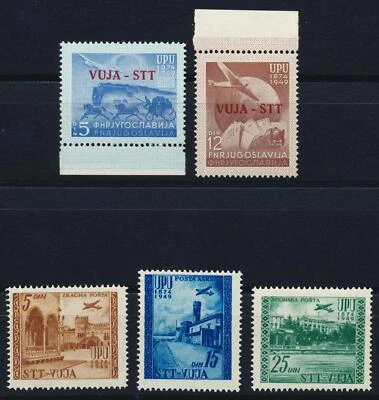 TRIESTE Zone B 1949, UPU, Cpl Superb MNH/** Sets,Globe,Plane,Airmails,Yugoslavia - Image 1 of 2