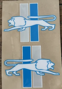NUEVO JUEGO DE CALCOMANÍAS DE CASCO DE FÚTBOL AMERICANO DETROIT LIONS TAMAÑO COMPLETO 2024 3M 20mm ALTA CALIDAD - Imagen 1 de 1