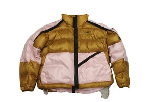 Adidas Terrex Ladies Utilit Down down Jacket Braun Pink Size S XL GQ3671 - Picture 1 of 7
