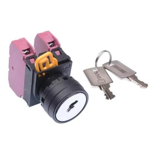 IDEC 22mm 2 Position Maintained Key Switch 2NC IP65 YW1K-2AE02 - Picture 1 of 1