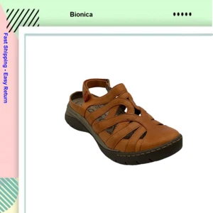 Bionica Sporty Leather Sandal | Wira Orange Leather | 7.5M. - Picture 1 of 3