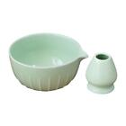 Matcha Bowl with Pouring Spout and Whisk Holder Traditional Gift Tea Ceremony