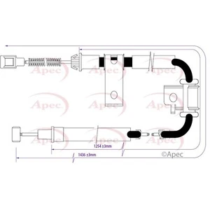 Apec Bremszug CAB1447 - Engineered for Performance to Match OE-Qualität - Bild 1 von 2