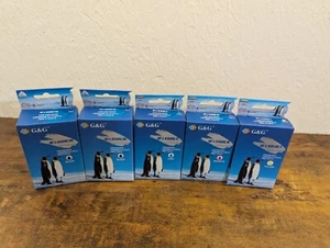Lot Of 5 New G&G Ink Cartridges For Lexmark Black, Blue, Red And Yellow - Picture 1 of 3