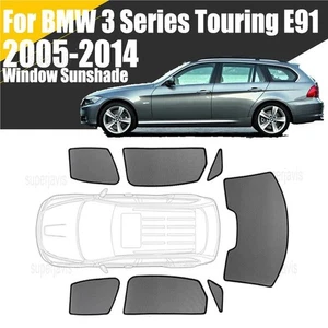 Magnetic Window Sunshade For BMW 3 Series 2005-14 Mesh Windshield Frame Curtain - Picture 1 of 14