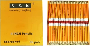 SKKSTATIONERY Halbstifte mit Radiergummi Tops, 1 Stück (1er Pack), 1 Box-96  - Bild 1 von 3
