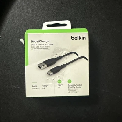 Belkin BoostCharge USB-A to USB-C Cable 6FT Durable 25,000 Bends - Image 1 of 4