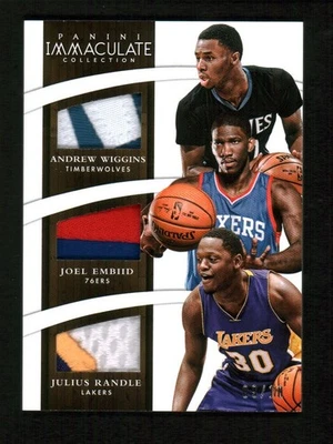 2014-15 Immaculate Collection Materials Prime #TAJJ Hardaway/Scott/O'Neal Foto 1 de 2
