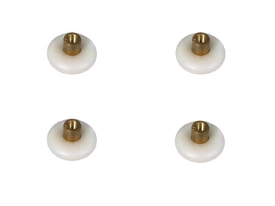 HEGAPRO Laufrolle Lagerrolle Rolle Duschtür Türrollen Kugellager Rad Schiebetür 24mm 4St