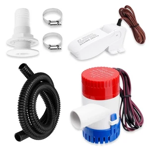 1100GPH 12V Marine Boat Yacht Submersible Bilge Sump Water Pump w/ Float Switch - Picture 1 of 7