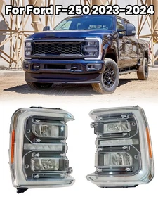 For 2023 2024 Ford F-250 F-350 Super Duty LED Headlight W/ Bulb Left&Right Side - Picture 1 of 12